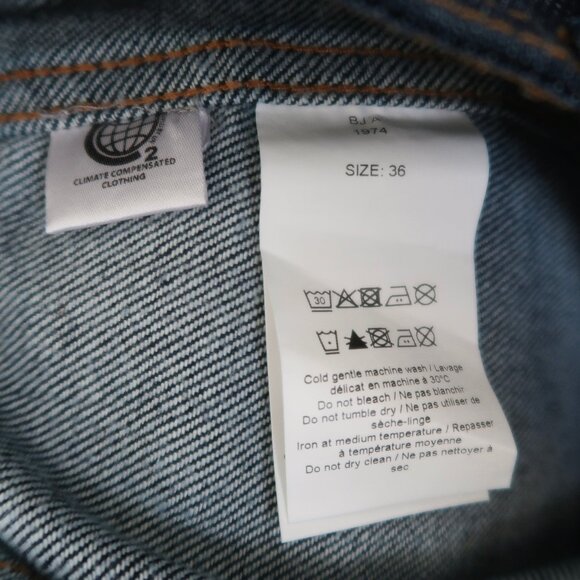 GANNI Denim A-line midi skirt sz 36 US 4 - Picture 3 of 6